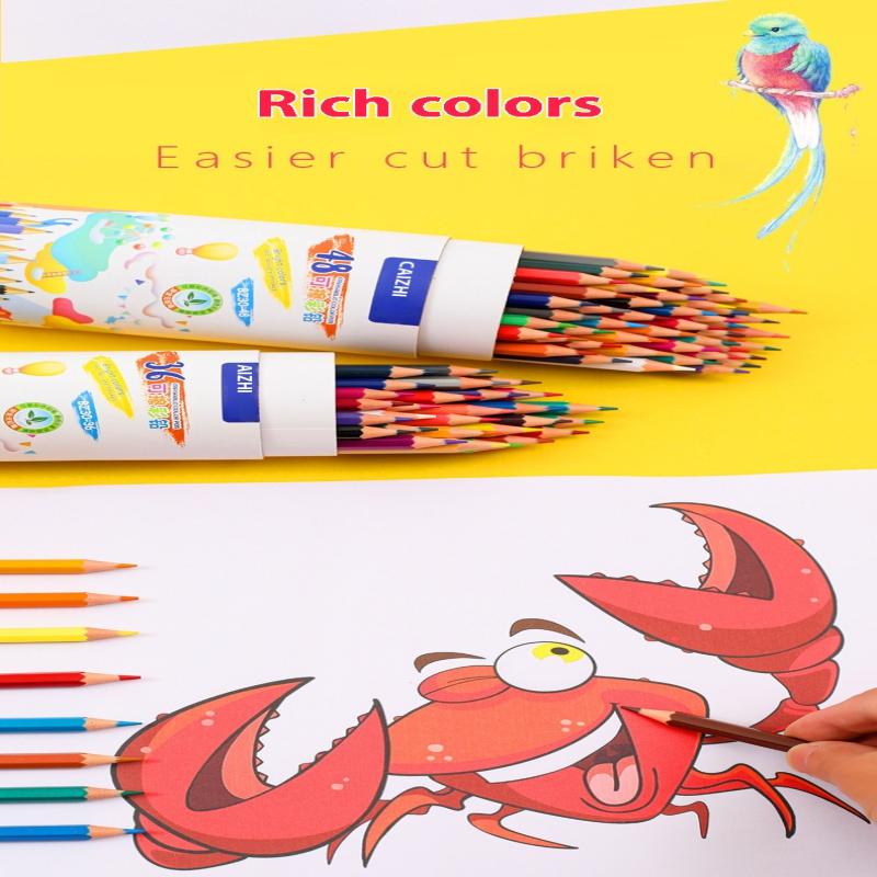 Water-Soluble Colored Lead, Erasable Colored Pencil, Art Student Professional Oil Pencil, Brush Set, Painting Stationery