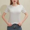 Women's Fashion Round Neck Short Sleeve Top T-Shirt Short Bottoming Shirt