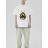 Herren Schwarz T-Shirt Mit Pitbull Hund Grafik Und Logo Druck Lässiger Streetwear Stil Für Den Alltag