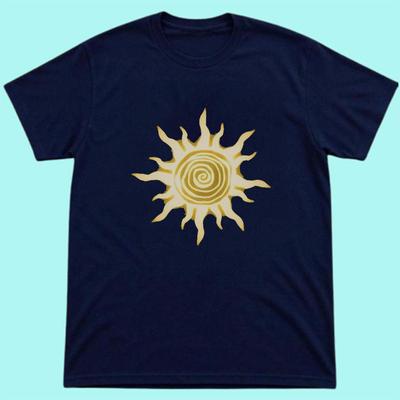 Retro Goth, Hippie Clothing, Vintage Sun Graphic Tee, Unisex Streetwear T-shirt