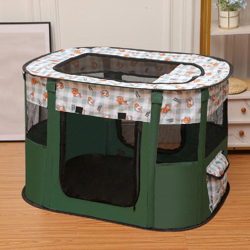 Breathable Folding Pet Cage Portable Dog Enclosure Sturdy Cat Delivery Room  Camping