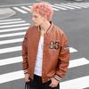Men's PU leather jacket spring loose baseball jersey European and American style artificial leather embroidered jacket cross-border clearance