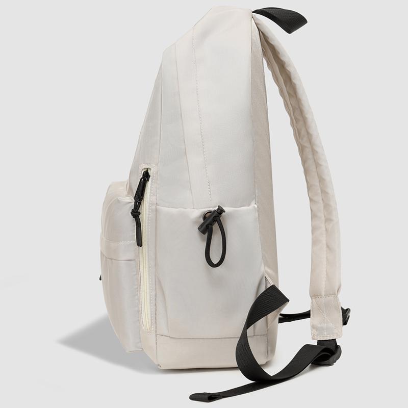 Solid Color Backpack Men's And Women's Large Capacity Travel Backpack Student Schoolbag