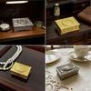 Classic Home Office Accessory Automatic Pop Up Bird Music Box with Mechanical Singing Bird, Vintage Gold Alloy Holiday Gift for Women Jewelry