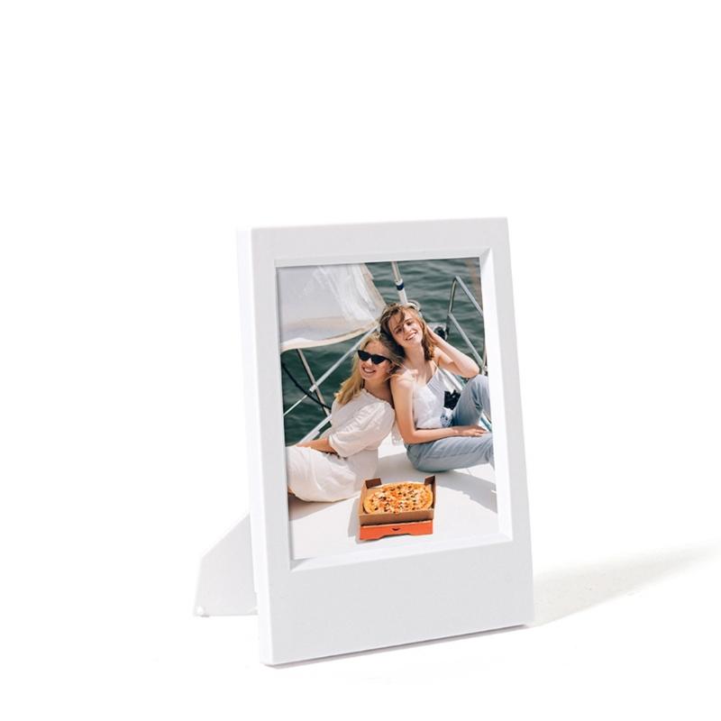 Reusable Resin Picture Frame 5Inch Vertical Or Horizontal Display Minimalists Photo Holder Frame For Gift And Room Decors