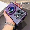 KEYSION Luxury Glitter Jewelled Magnetic Phone Case for TECNO Spark Go 2023 20 20C Pop 8 Makeup Mirror Stand Shockproof Cover