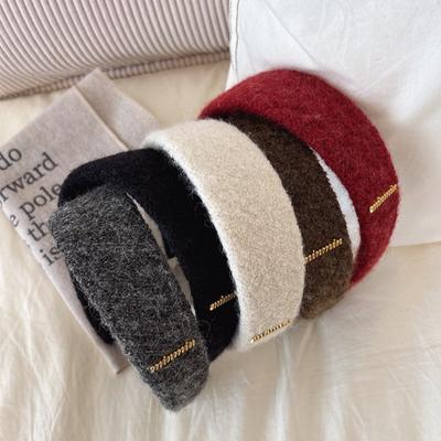 Gold Label Letter Headband for Women High-End Headband, Stylish and Versatile Hair Accessory