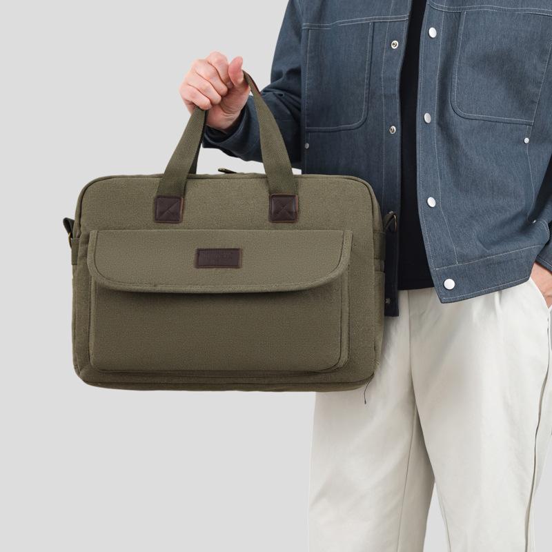 Fashionable and Casual Men's Business Trip Handbag for Work Commuting Home Travel Bag Casual Simple Crossbody Storage Bag