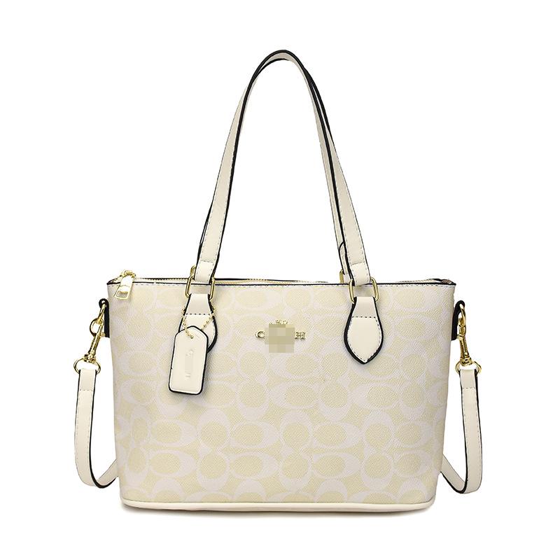 Dámská klasická taška tote a crossbody s květinovým potiskem a velkou kapacitou