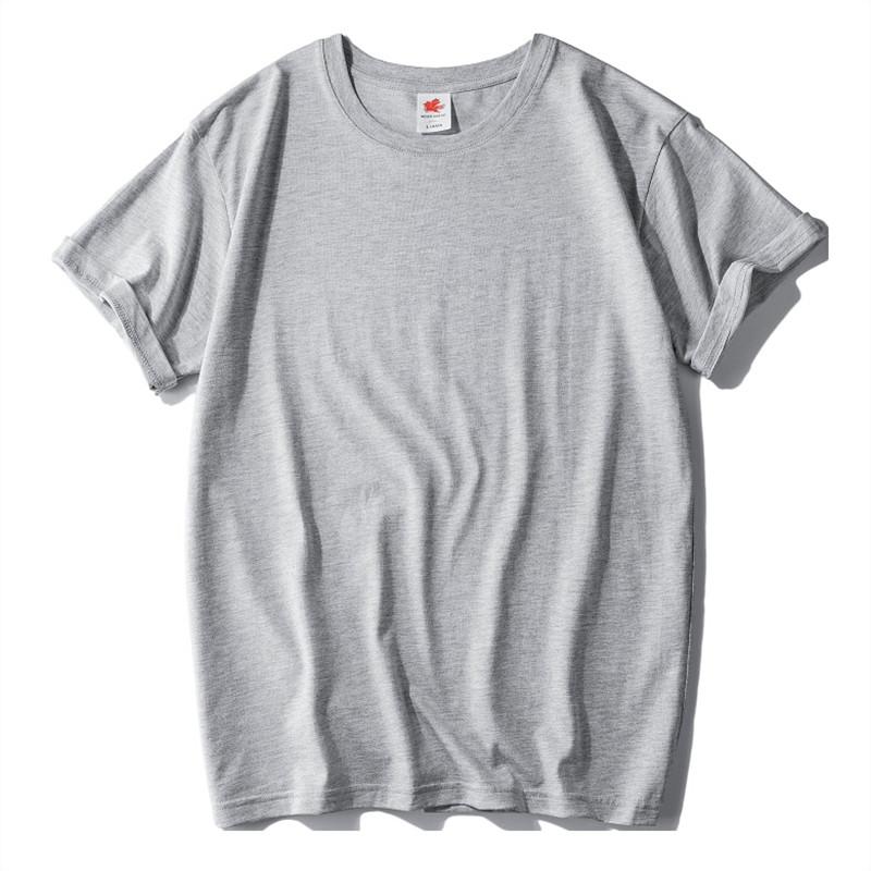 

100% хлопок, летняя футболка с коротким рукавом, мужские свободные мужские футболки с круглым вырезом, топы 4XL