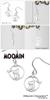 Gin no Moomin Swinging Twig Swing Hook Earrings for 925 Sterling Official Character Merchandise [Shinjuku Kura] (2-Piece Set) Women, Silver,