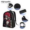 Demon Slayered Backpack Anime Characters Travel Backpacks Unisex Custom Big High School Bags Style Rucksack
