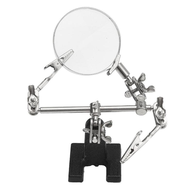 60mm 2,5X svorka pro páječku s třetí rukou, držák stojanu, pomocný nástroj pro lupu