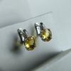 Silver Earrings with Citrine Nano 8.005ct (2190011)