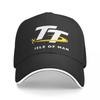 Isle of Man TT Rennen Manx Baseballkappe Vintage Sandwich-Kappen für Männer Frauen Verstellbare Dad Hat Reise Geschenk