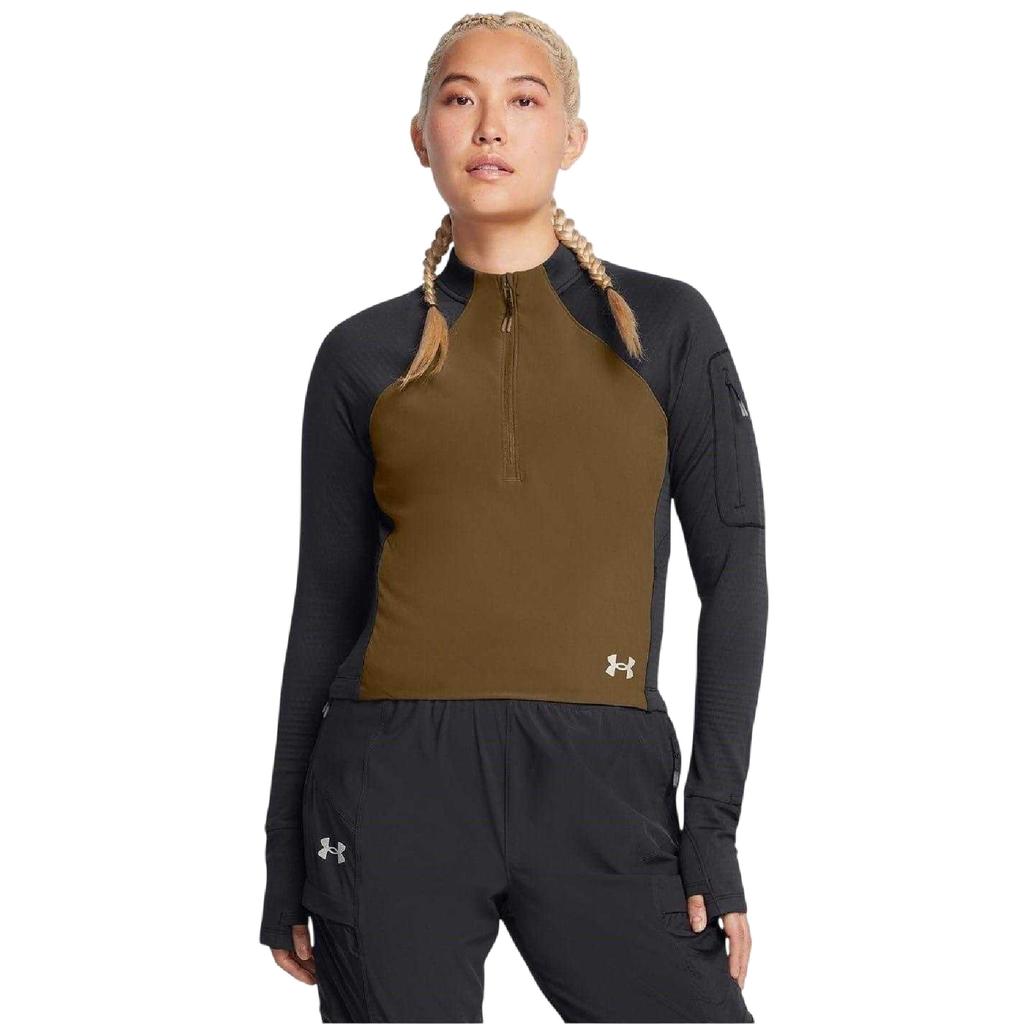 Under Armour Womens/Ladies Trail Run Half Zip Long-Sleeved Top