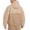 Nike WINDRUNNER Jackets Men's Linen Fabric/Light Khaki/Gym Red Hooded Moderate Other IF3370-221