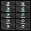 2/5/10Pcs Car Logo Sticker Central Control Decals Car Accessories For Skoda Octavia Superb Rapid Kodiaq Karoq Fabia Kamiq Roomster Citigo