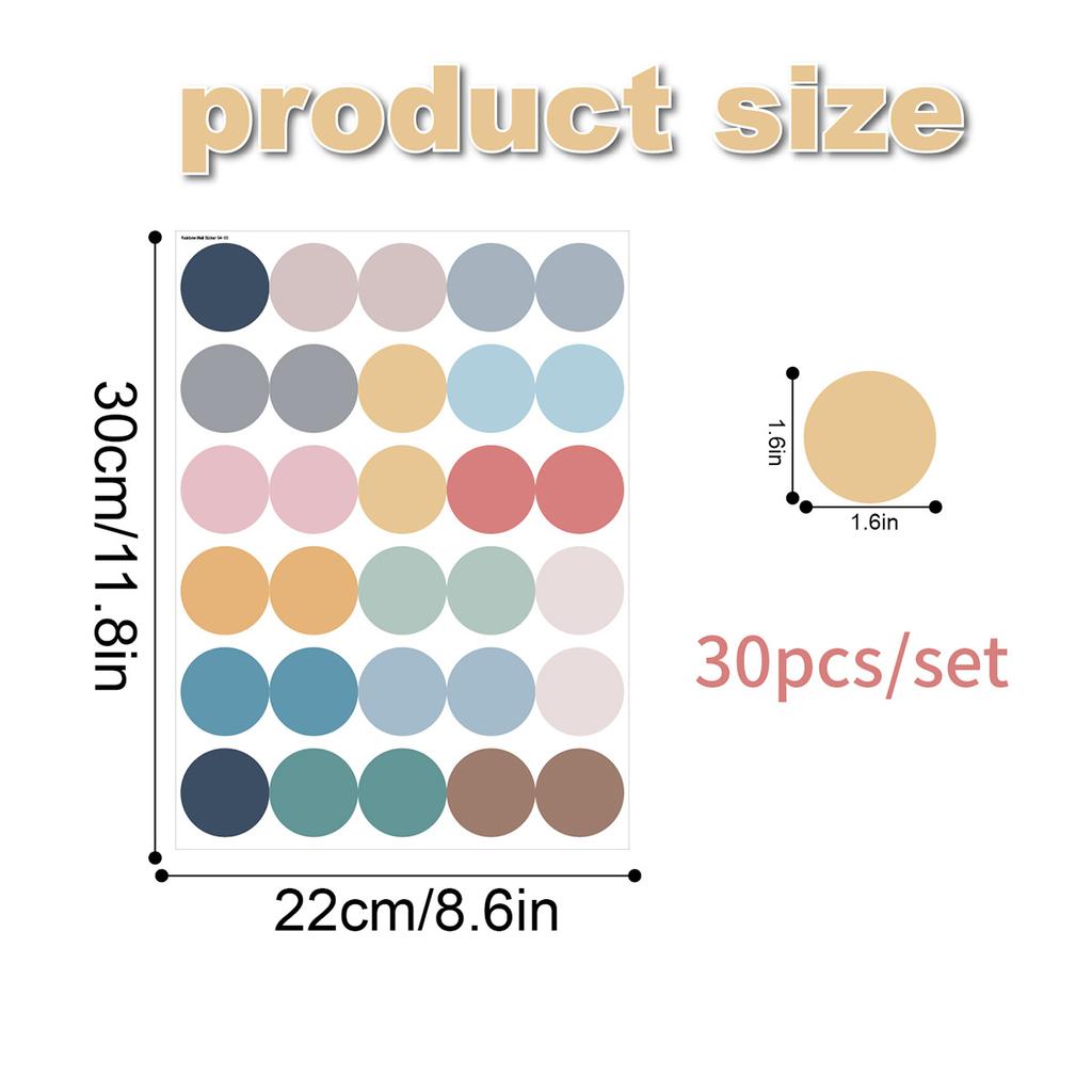 Boho Dot Wall Sticker Boho Girl Bedroom Nursery Classroom Children Room Decoration Wall Sticker