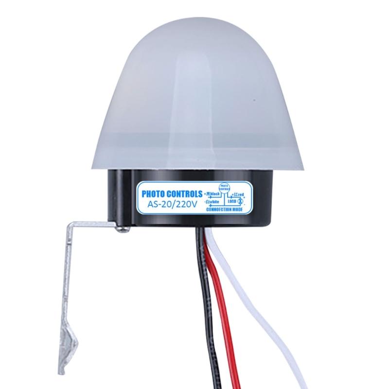 2Pcs Waterproof Sensitive Auto Switches 220V LED Light Sensors Switches Tool for Courtyards Gate Lighting Easy to Install