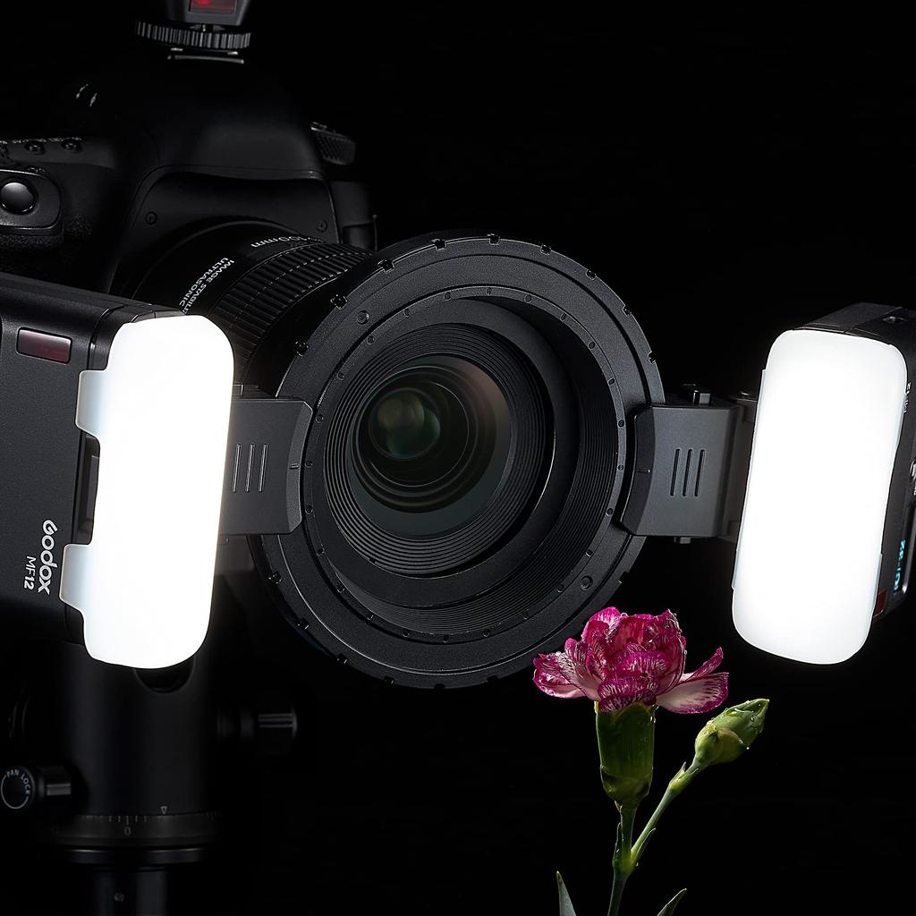 Godox MF12 Macro Flash TTL Speedlight GHz GN16 Second Recycle Time with Modeling Light Compatible with Panasonic 2.4 0.01-1.7 Nikon, Sony, Canon,