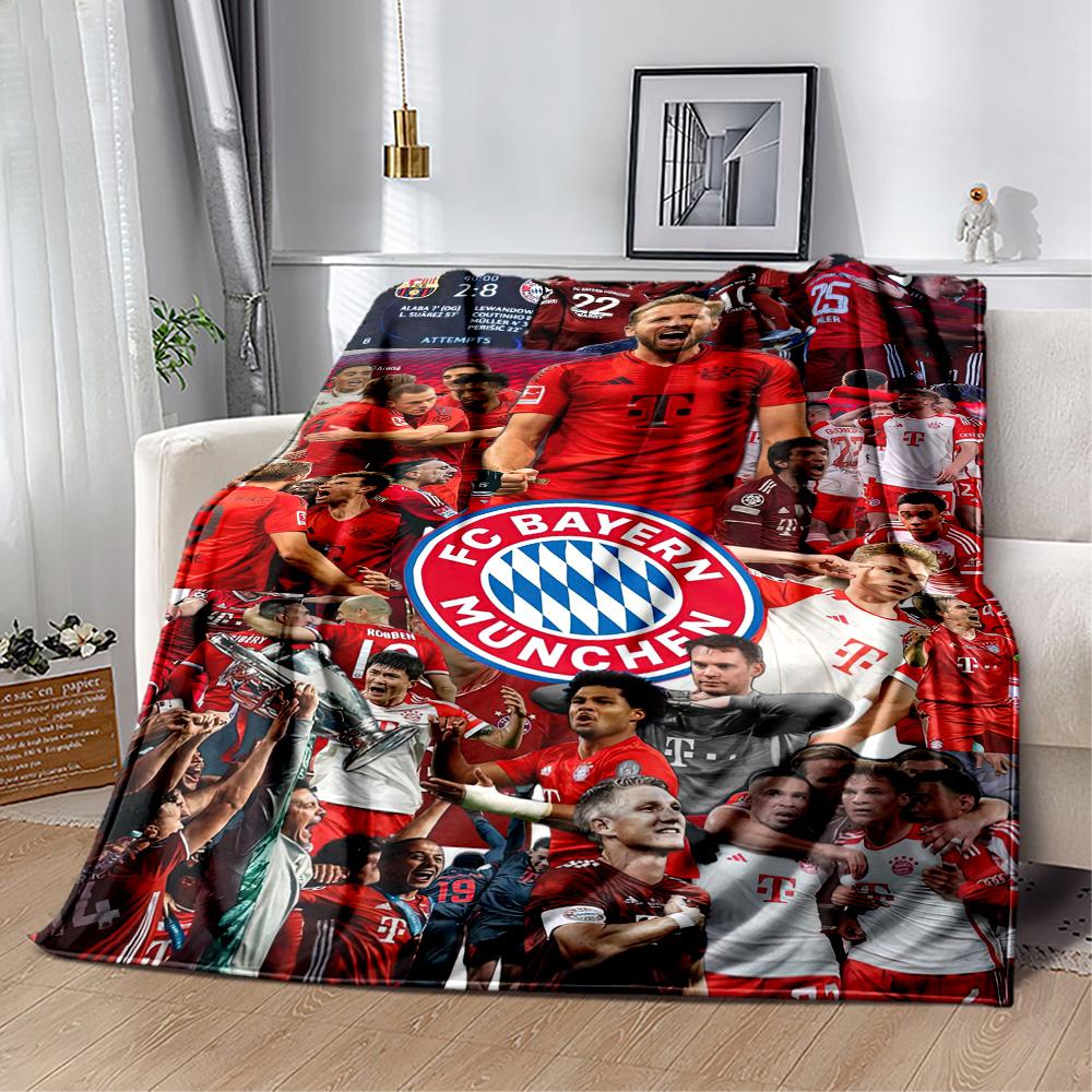 Bayern Munich Blanket Warmthful Decor Perfect for Chair Bed Office All-Season Use Digital Print Ideal Gift For Birthday Valentine'S Day