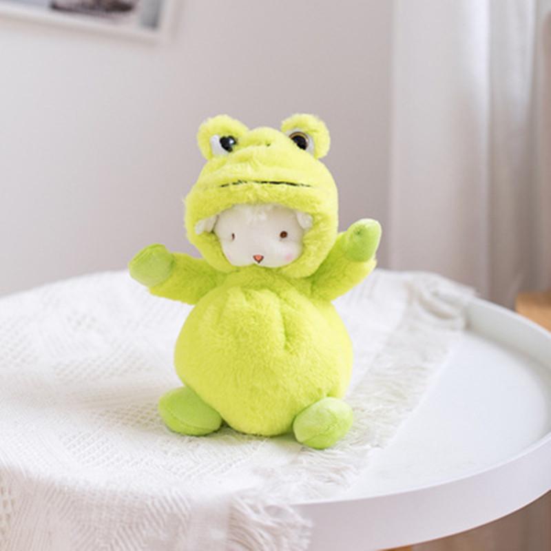 Cute ins turn into lamb plush toy rabbit frog doll birthday gift small grab machine doll