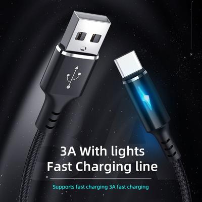 With LED Indicator Data Cord 5A Fast Charging Cable for Samsung/Xiaomi/Huawei/Poco