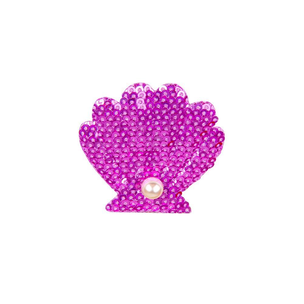 Sea Shell Hair Clip Mermaid Sea Shell Hair Accessories Multicolor Headpiece Beach Sea Shell Hair Pins Sequin Glitter Hair Clips