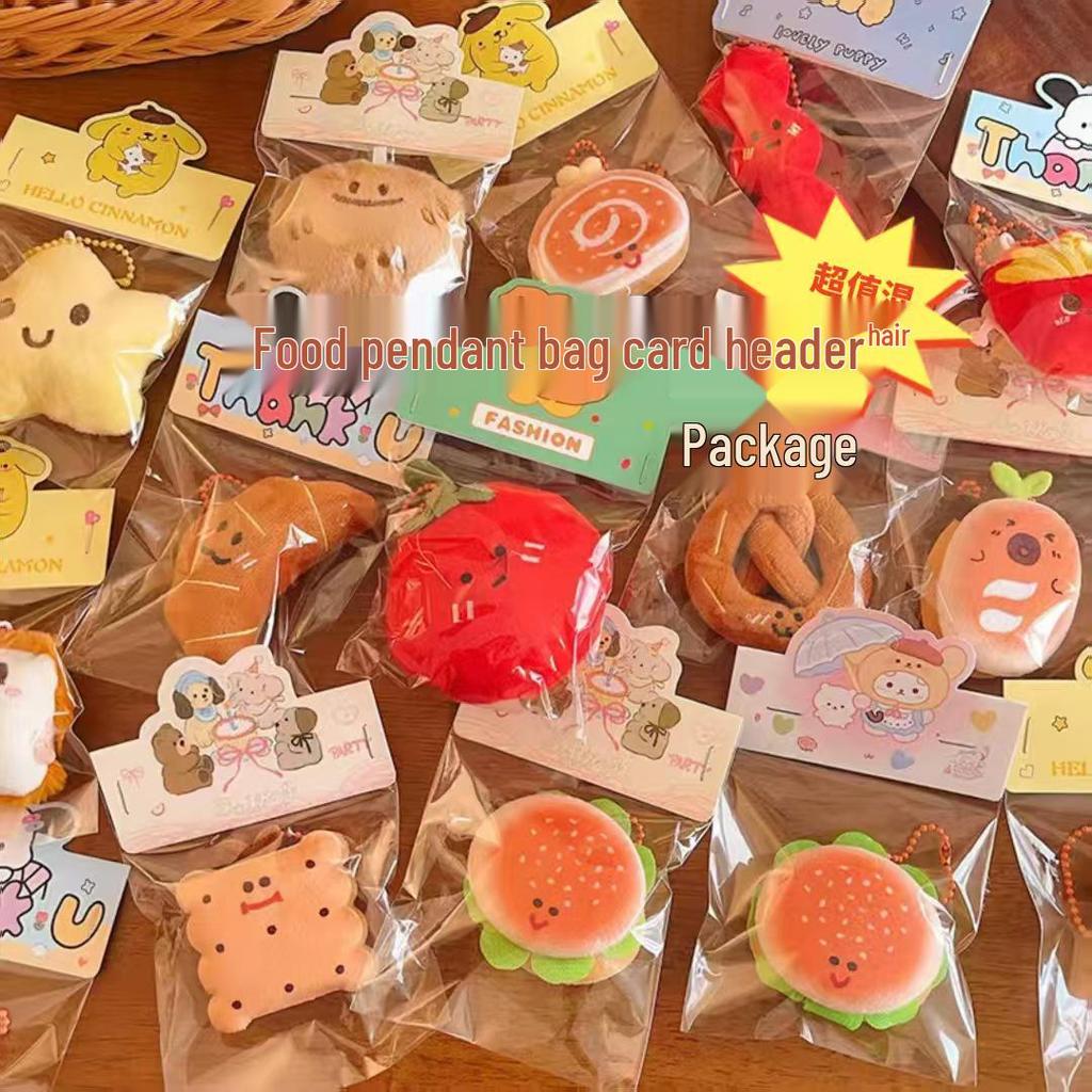 Plush Cartoon Keychain Pendant - Cute Doll Accessories for Bags and Gifts