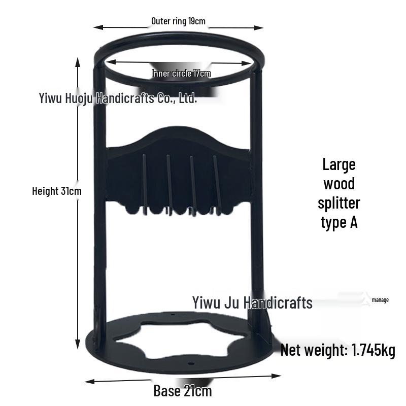 Portable Firewood Splitter: Efficient Manual Wood Separator for Outdoor and Household Use