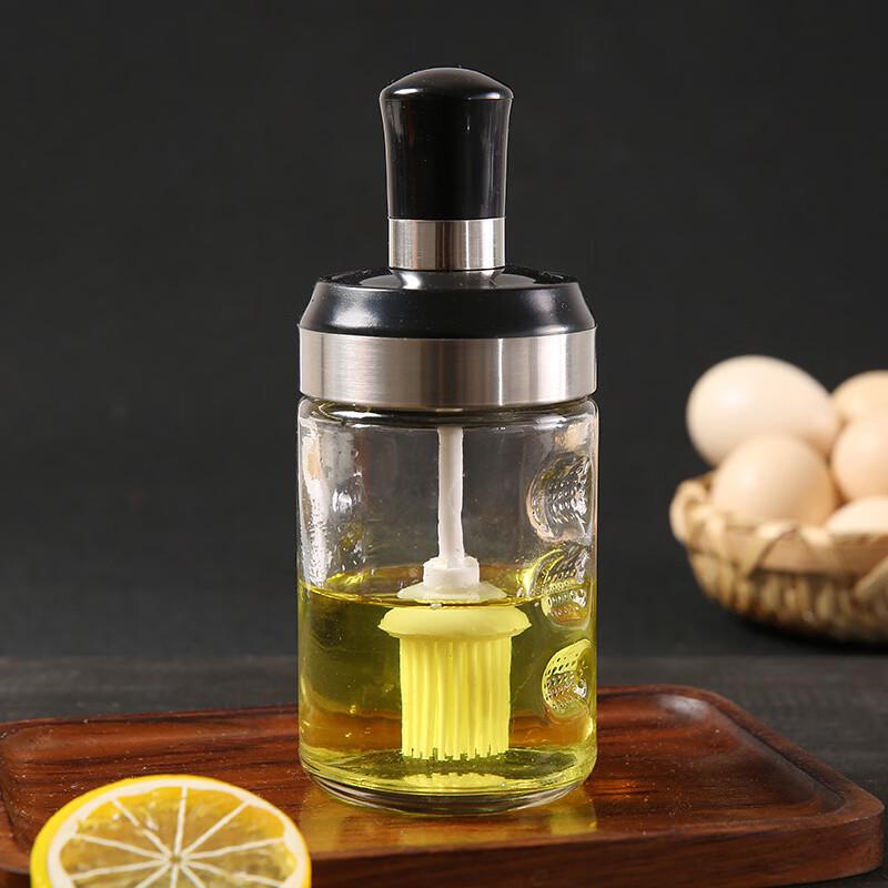 RuHan Imported 3-Piece Lead-Free Glass Seasoning & Oil Dispenser Set