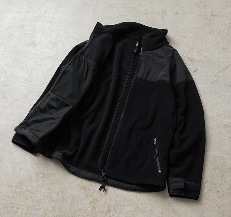 WAIPER US Military ECWCS GEN2 Fleece Jacket POLARTEC CLASSIC 300 [WP1018] (JP, Alphabet, M, BLACK)