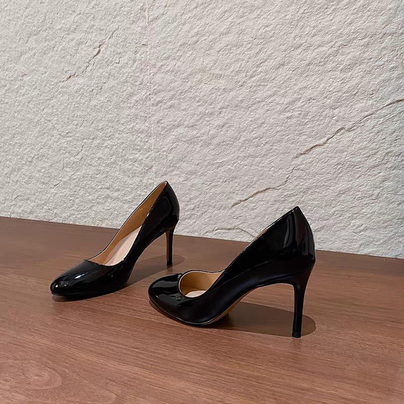 Fashion Round Toe Commuter Single Shoes Women's New Super Heels for Summer 2025