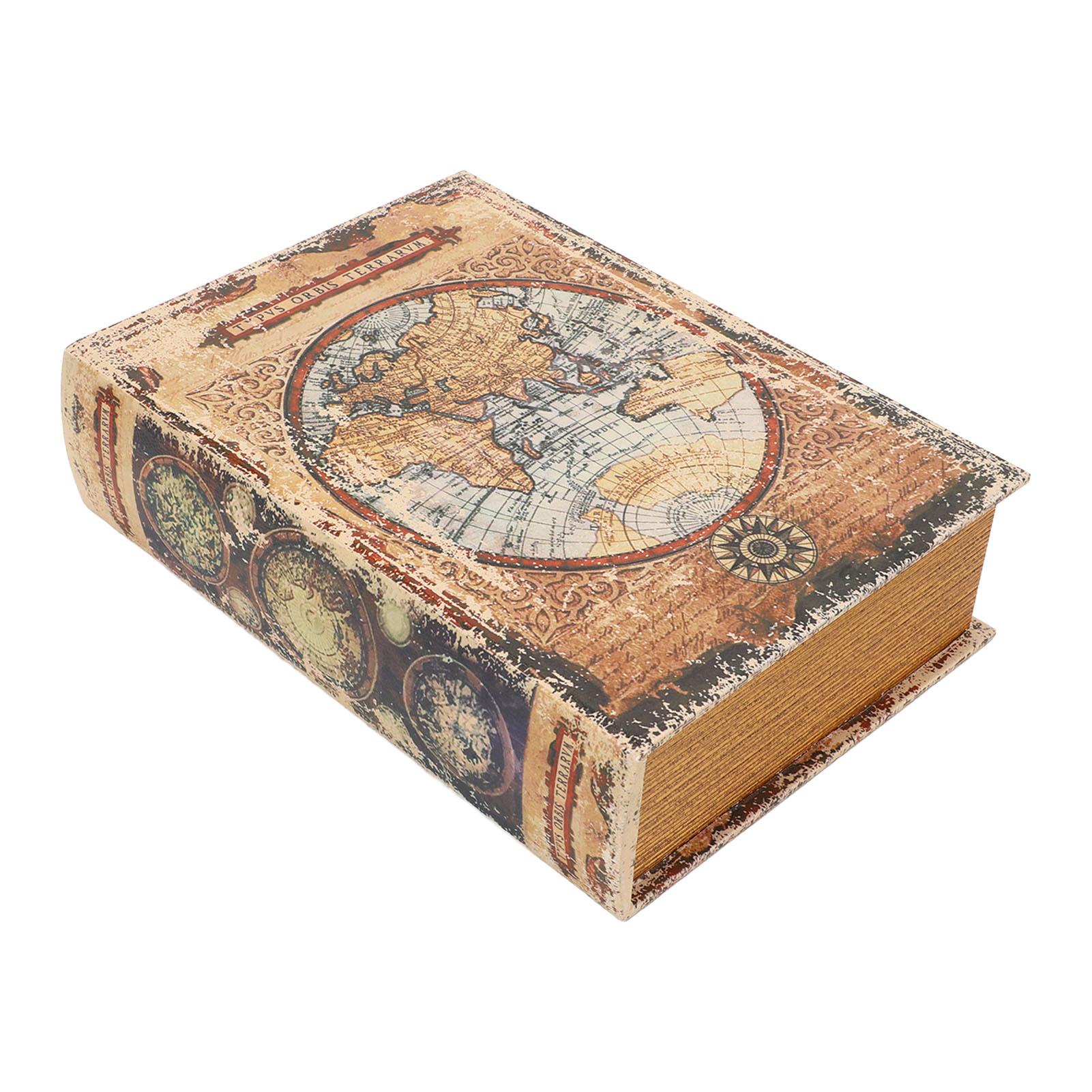 

Декоративная коробка для книг Винтажный европейский стиль Большая вместимость Прочный материал Широко используется Коробка для книг