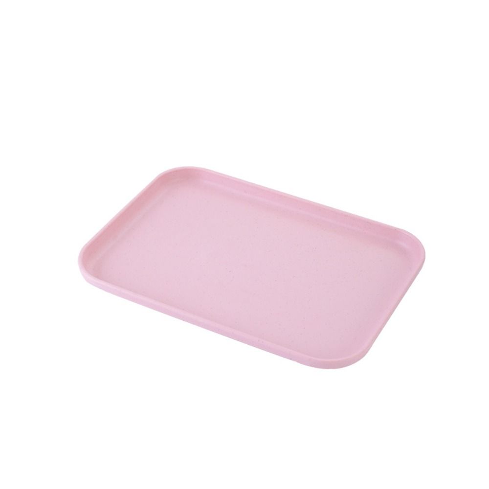 Eco-friendly Rectangular Tray Cutlery Tray Wheat Straw Tray Durable Bread Pan  Restaurant