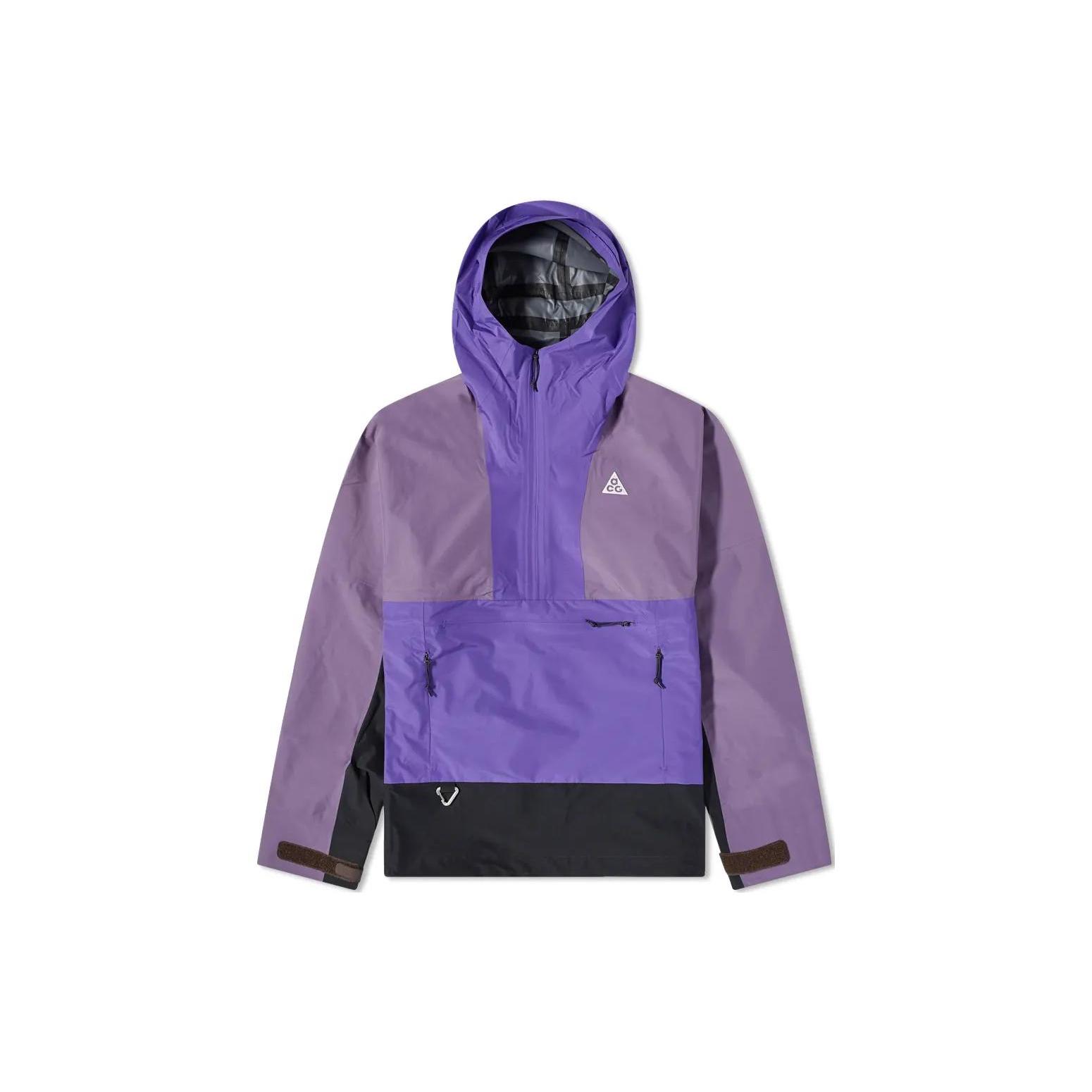 Мужские куртки Nike ACG Фиолетовая с капюшоном Умеренная ветровка DN3909-579 M