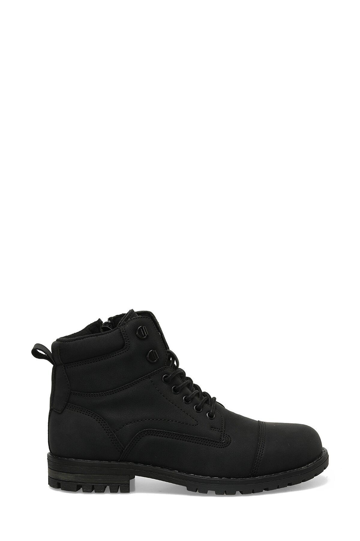 

Men s Fashion Thick Heeled Booties Black Boat Shoes 45