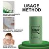 1 Pezzo Maschera Viso Tè Verde Olio Argilla Purificante Stick Controllo Sebo Melanzana Anti-Acne Maschera Solida