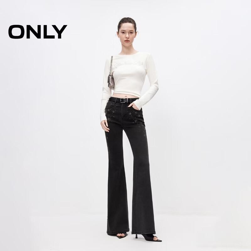 ONLY Women's Slim-Fit Rhinestone T-Shirt