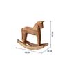 Creative Hand Carved Wooden Horse Series Retro Style Rocking Horse Desktop Decoration Ornament For Friends Commemorative Gift