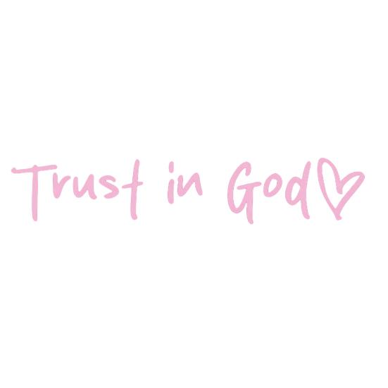 2/4/6/8Pcs Trust in God Rearview Mirror Stickers Strong Stickiness Waterproof Self Adhesive Car Decals Automotive Exterior Decals