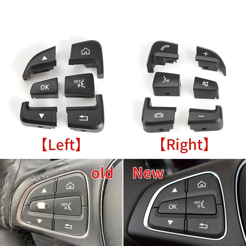 For Mercedes W205 W253 Car Steering Wheel Switch Control Buttons For Benz C GLC Class C200 C220 C260 GLC250 GLC300 2015-