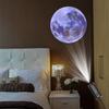 Starry Sky Moon Lamp - Creative LED Projection Night Light with Ghost Face Expressions, USB Decorative Lamp.