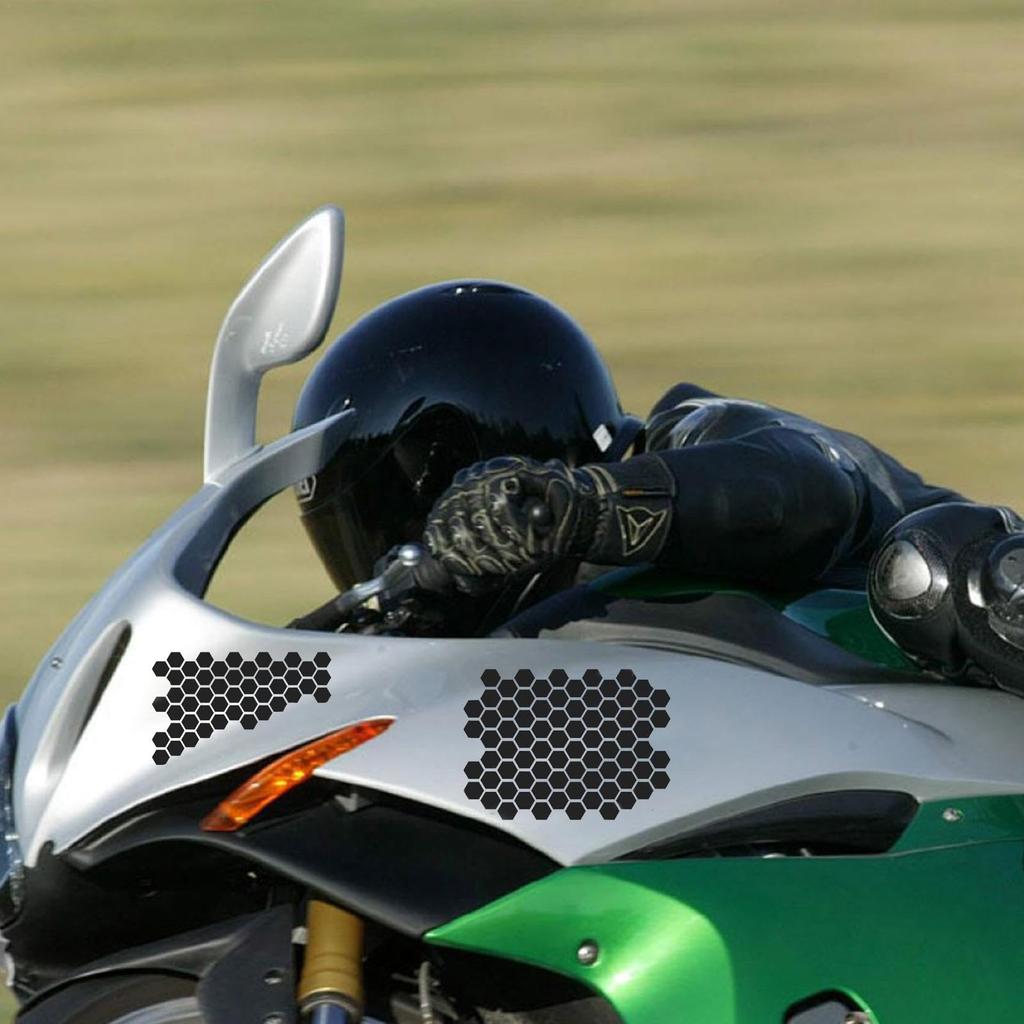 SOUFLY Reflective Motorcycle Stickers, Reflective Stickers for Helmet - Vista Print Honeycomb Reflective Helmet