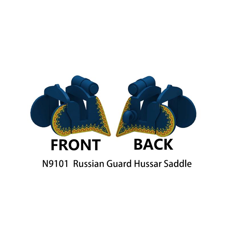 MOC Medieval Soldier Figure Building Block Warhorse Cloak Sword Saddle Helmet Military Accessories Gift Toys Kids Bricks