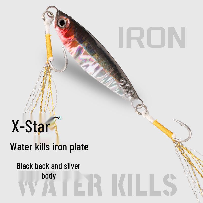 

Fish Scale Iron Plate Lure: All-Water Lure with Single Hook 7g