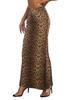 2024 Autumn/Winter Leopard Print Bodycon Mermaid Skirt