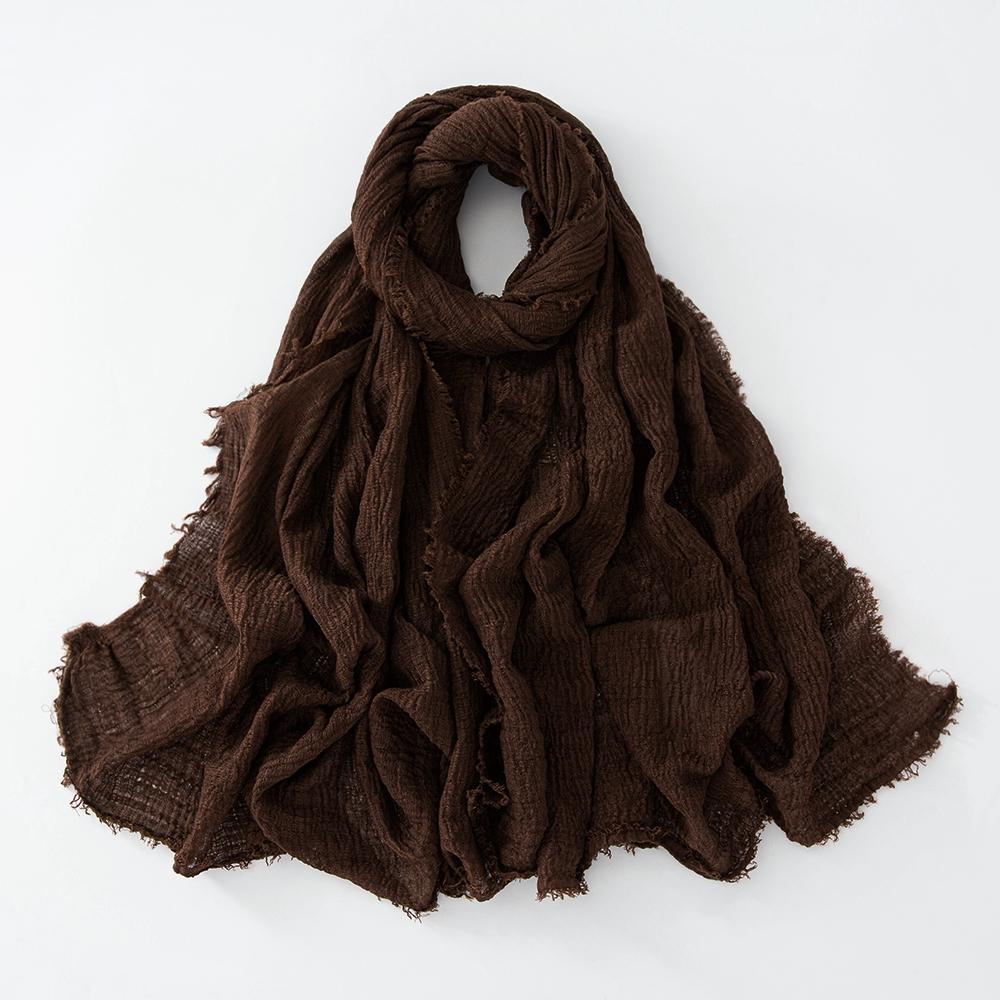 47 Colors Winter Hijab Fluffy Cotton Polyester Scarf Soft Pashmina Warm Neck Wrap Women Plain Fashion Cosy Shawl Shemagh