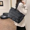 Padded Tote Bag Large Capacity Handbag Lightweight Shoulder Bag Commuter Tote for Women Work Date Party Shopping
